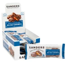 Sanders Milk Chocolate Sea Salt Caramel 3 Piece 1.5oz 8ct